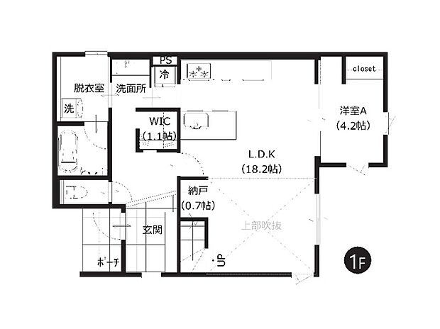 【4LDK】セパレートキッチンを中心に、家事効率を高める回遊動線を採用。ご家族で共有できる納戸やWICも備え、美しさと使いやすさを兼ね備えた空間設計です。