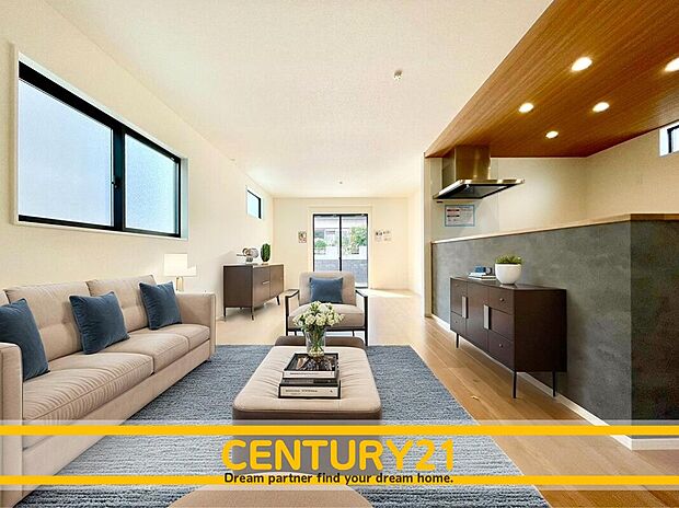 ※家具・CG加工はイメージです。販売価格等には含まれません。
■■憩いのリビング■■
リビングとダイニングの空間機能を活かし、巧みに使い分ける発想が、ライフスタイルに新しいゆとりをもたらします。