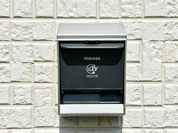 【その他現地】EV充電用屋外コンセント 。