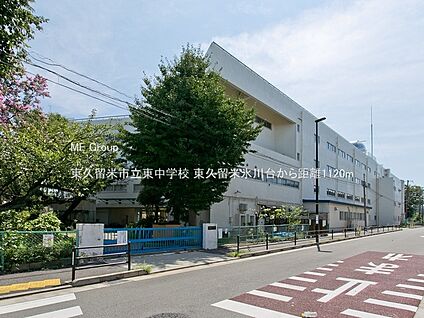 東久留米市立東中学校 1120m(14分)