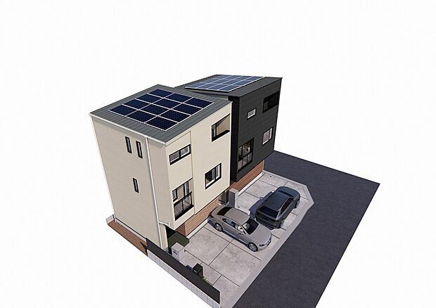 太陽光発電システム標準搭載4.98ｋW搭載。