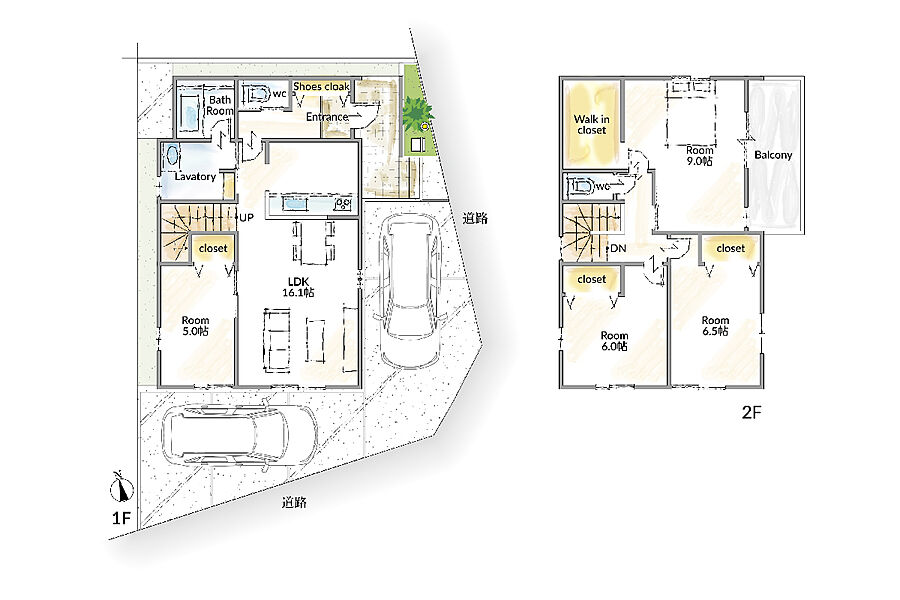 1号地間取り図