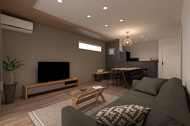 【2号地 内観 完成予想図】LDK15.8帖