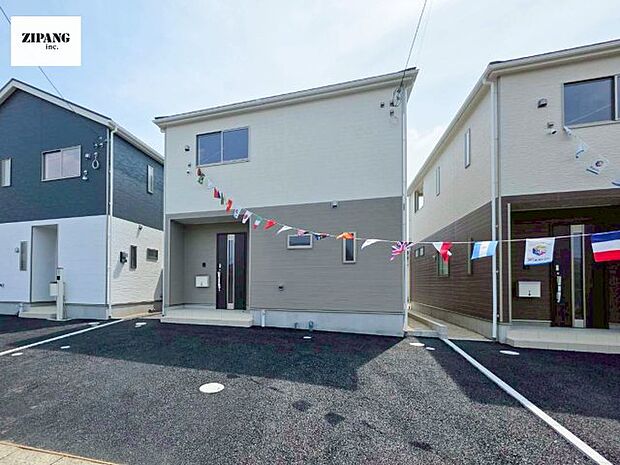 【現地外観写真】現地完成済みですので即日見学可能です♪周辺物件とともにご紹介させていただきますのでお気軽にお問い合わせください!