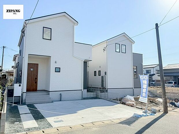 【現地外観写真】現地完成済みですので即日見学可能です♪周辺物件とともにご紹介させていただきますのでお気軽にお問い合わせください!