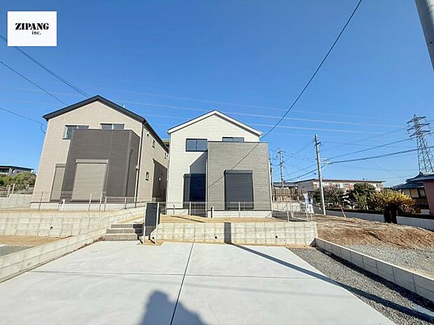 【現地外観写真】現地完成済みですので即日見学可能です♪周辺物件とともにご紹介させていただきますのでお気軽にお問い合わせください!