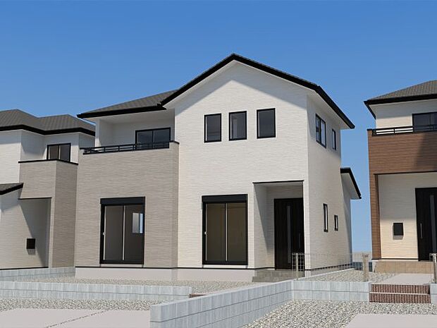 【現地外観写真】ただいま建築中です♪周辺物件とともにご紹介させていただきますのでお気軽にお問い合わせください。(画像は完成イメージです)