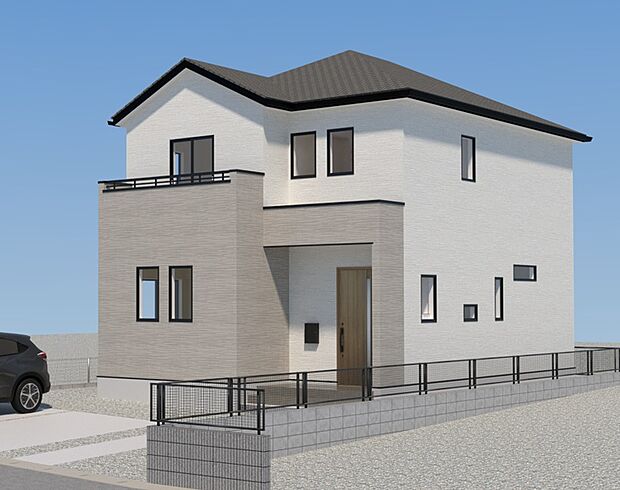 【現地外観写真】ただいま建築中です。周辺物件とともにご紹介させていただきますのでお気軽にお問い合わせください。(外観は完成イメージです)