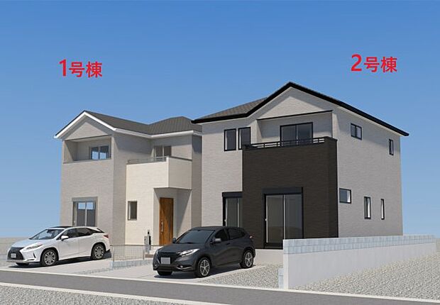 【外観】【現地外観写真】ただいま建築中です♪周辺物件とともにご紹介させていただきますのでお気軽にお問い合わせください。(外観は完成イメージです)