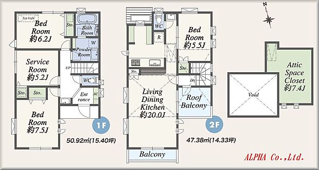 暮らし易さが伝わる4LDK設計になります。暮らしの中心となるLDKは20帖を確保、リビング上部は吹抜にしており開放感を演出しております。皆様のプライベートがしっかり充実出来ます。