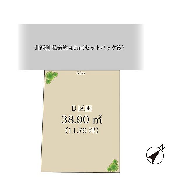 ■区画図■
土地面積：38.90m2