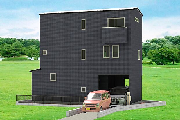 3階建て 外観 参考パース