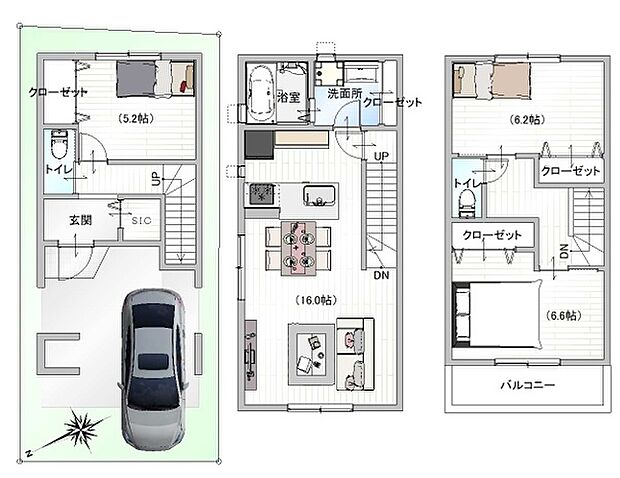 【参考プラン図】土地建物セット価格3480万円