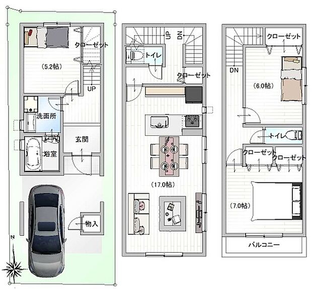 【参考プラン図】土地建物セット価格4180万円