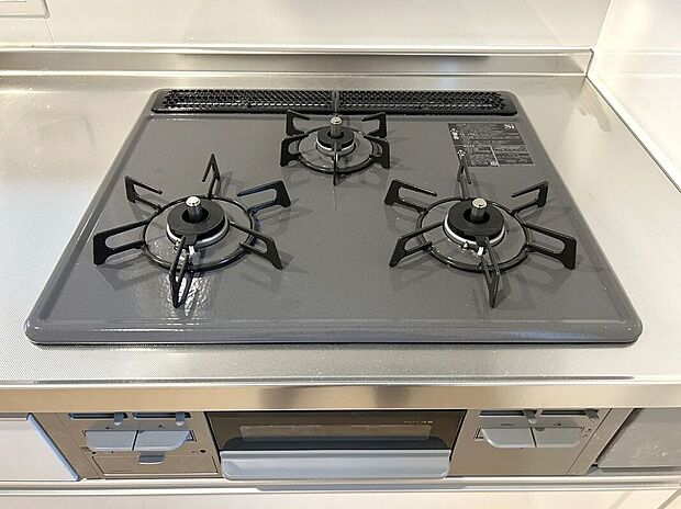 【キッチン】☆コンロ☆お料理が捗る3口コンロ♪