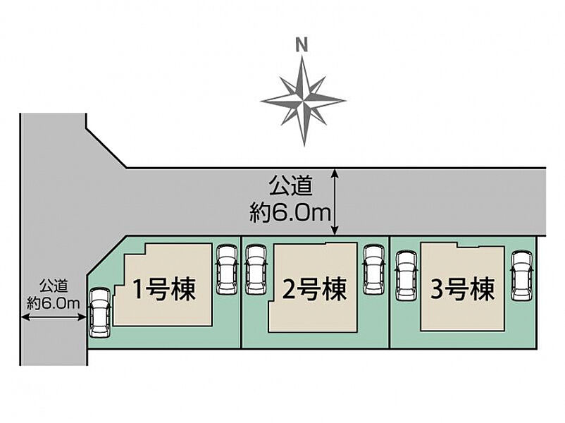 磯城郡川西町結崎3棟 区画図