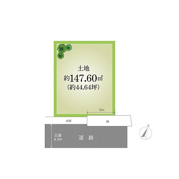 【-】限定1区画!陽当たり良好な南接道◎
間口約10.8mの、綺麗な整形地です♪
