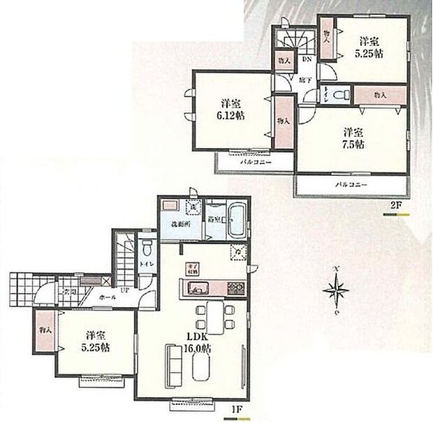 【4LDK】◆広々としたLDKに、自分好みのインテリアでレイアウト♪季節ごとに模様替えなども楽しみになりそうです♪
◆水周り集中設計で家事動線がスムーズ◎
◆バルコニー2ヵ所でお洗濯も快適!