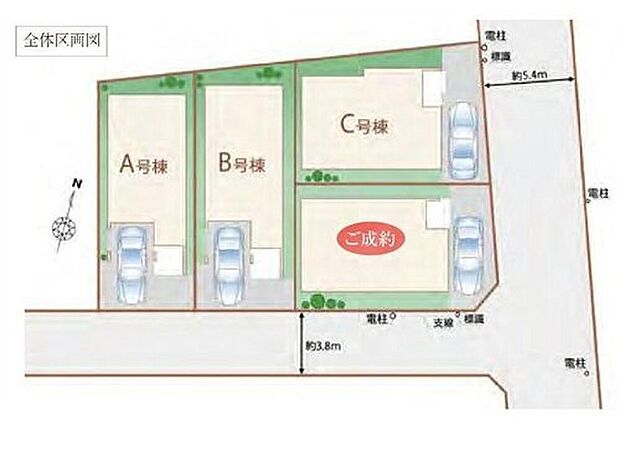 【【区画図】】カースペース完備♪
周辺は閑静な住宅地☆スーパー、コンビニ、ドラッグストアまで徒歩10分圏内の便利な住環境です◎