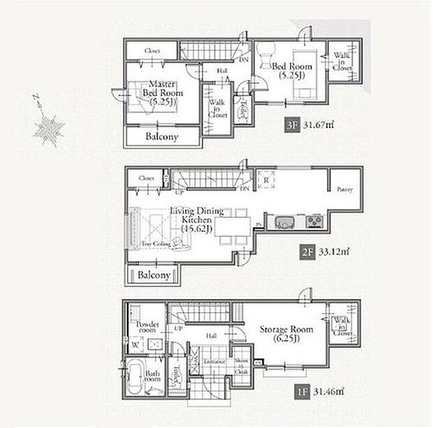 【2LDK+S】道路からの視線が気にならない2階リビング♪
家族の帰宅がわかるリビングイン階段を採用。
独立型キッチンでお料理に集中、スペースも
無駄なくお使いいただけます◎うれしいWIC2か所
付き☆