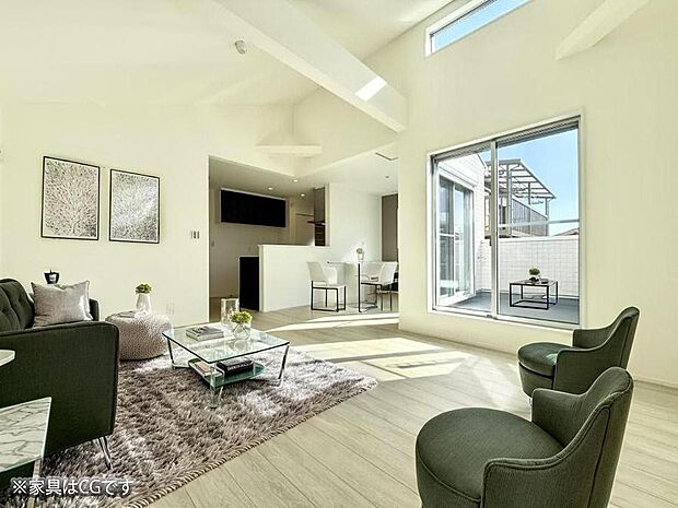 インテリアを考えるのが楽しみな広いリビングです!