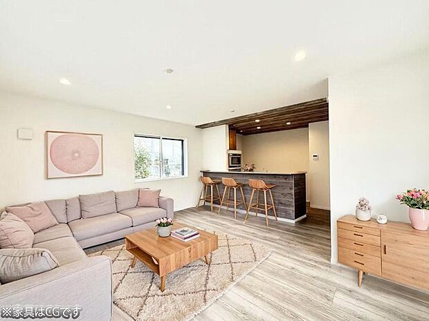 ■さりげないデザインが日常をセンスよく演出※家具はCGです