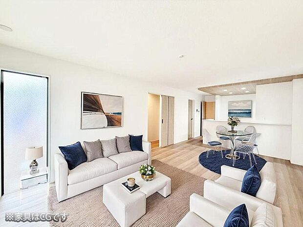 ■さりげないデザインが日常をセンスよく演出※家具はCGです