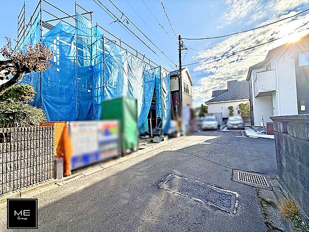 【前面道路含む現地写真】■新しい住まい、街の新しい風景