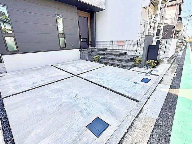 【玄関】玄関はお家の顔！玄関アプローチでお客様をお迎え！