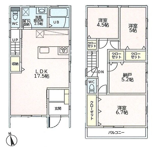 【3LDK+S】2号棟