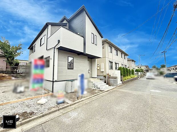 【前面道路含む現地写真】前面広々