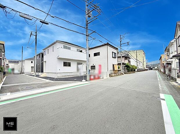【前面道路含む現地写真】■新しい住まい、街の新しい風景