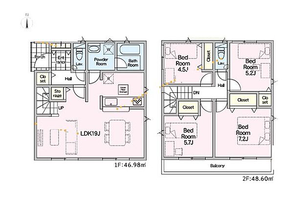 【4LDK】1号棟  