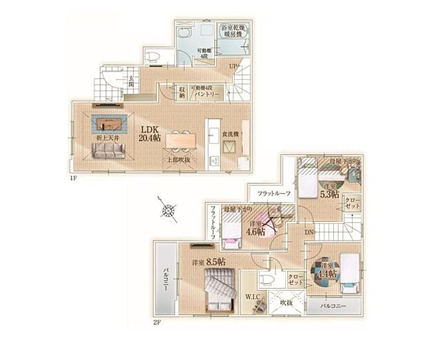 【4LDK】1号棟  
