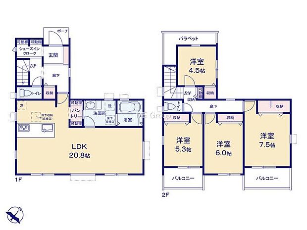 【4LDK】1号棟  