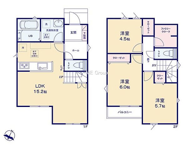 【3LDK】2号棟