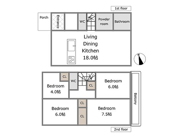 【A号棟参考プラン】建物込4880万円、土地面積154.14m2、建物面積94.39m2(期間限定!建物フリープランに付き、お客様のご要望をお聞かせください!)