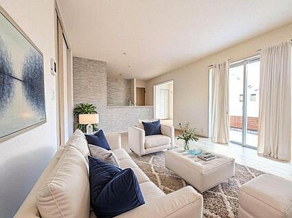 LDKに家具を配置したイメージ画像