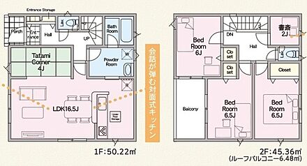 ルーフバルコニー面積　6.48ｍ2 