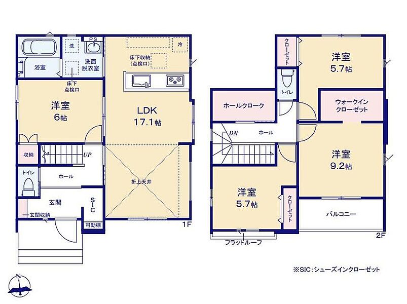 (３号棟)、価格3298万円、4LDK、土地面積166.15m2、建物面積105.74m2