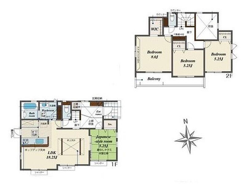 (１号棟)、価格3280万円、4LDK、土地面積202.72m2、建物面積104.12m2