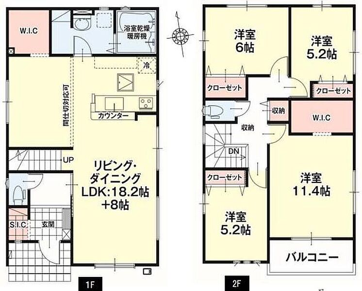 (１号棟)、価格2459万円、4LDK、土地面積167.96m2、建物面積126.05m2