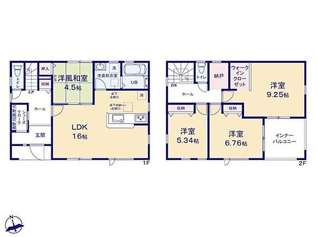 【4LDK+S】シューズインクロークは靴のまま出入りできるため、外から持ち帰ったアイテムを収納できる点も、大きな魅力です！玄関はおうちの顔ですので、来客からの第一印象も玄関で決まりますね！
