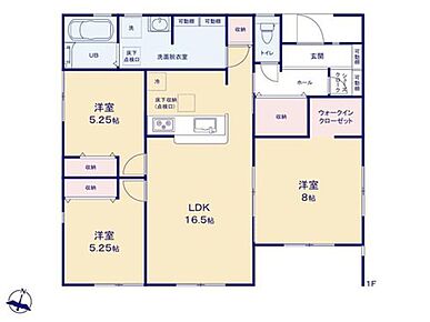 シューズインクローク完備ですので、玄関周りがスッキリと片付きます。靴はもちろん、ブーツや長靴など場所をとる靴も綺麗に収納出来ます。生活感をしっかりと隠せるため、来客時にも良い印象を与えます！ 