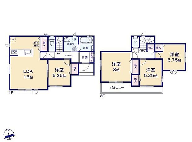 【4LDK】お外で思いっきり遊んできたお子様、部活帰りのお兄様、ジム帰りのお父様、ガーデニングをしていたお母様、お散歩から帰ってきたワンちゃん、まず玄関入ってすぐお風呂に直行できます！