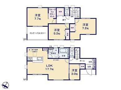 水回りを集中させることで家事動線が短くなり、料理や洗濯、掃除などの家事をスムーズに行えます！家事に割く時間が大幅に削減されるため、家での生活がより快適になりますね！ 