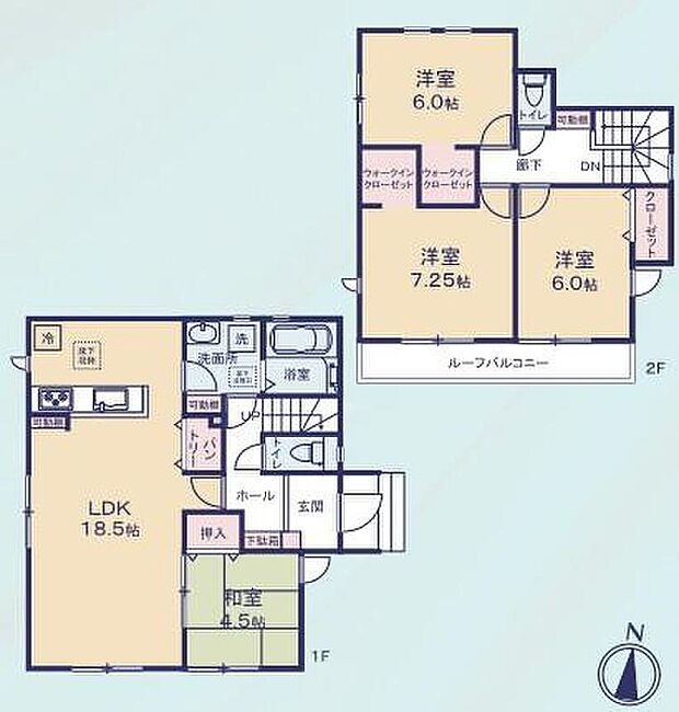 (2号棟)、価格3099万円、4LDK、土地面積124.24m2、建物面積102.67m2