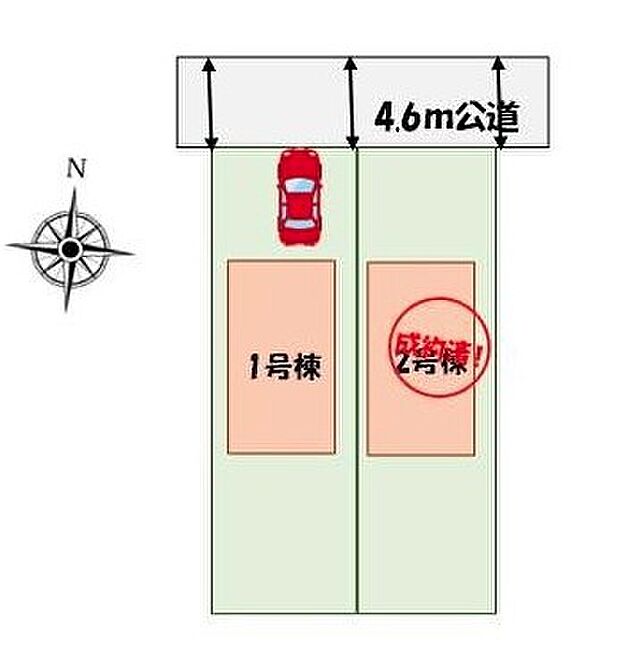 ≪全体区画図≫
カースペースあり♪