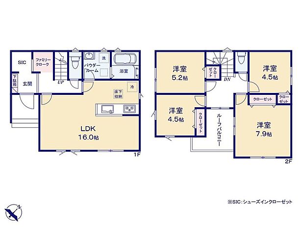 (1号棟)、価格2390万円、4LDK、土地面積156.12m2、建物面積99.59m2