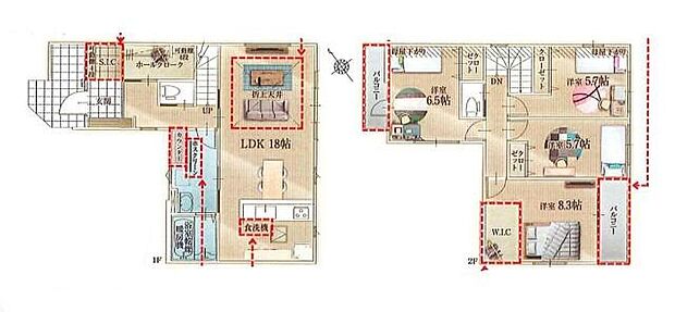 (1号棟)、価格3998万円、4LDK、土地面積116.35m2、建物面積115.3m2
